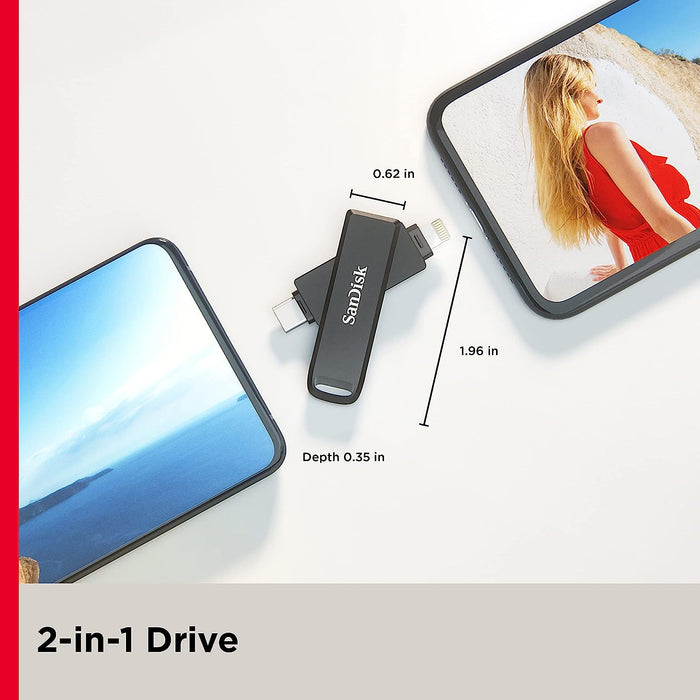 SanDisk iXpand Luxe 128GB USB-C / Lightning