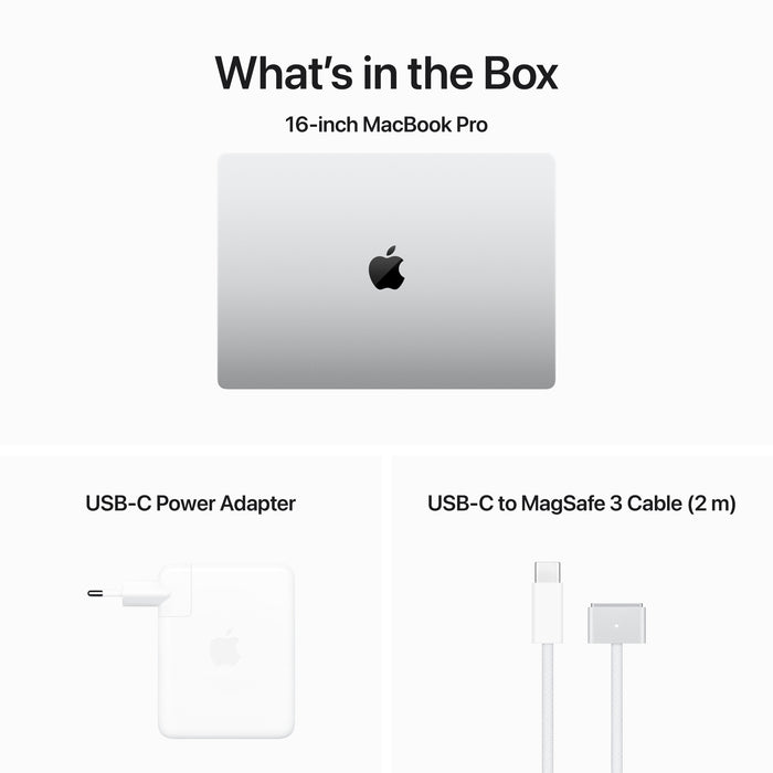 MacBook Pro 16" M3 Max 14-Core CPU 30-Core GPU 36GB/1TB - Zilver