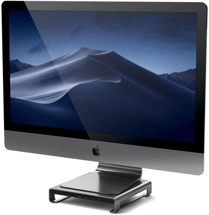Satechi Aluminium iMac Monitor Stand Hub - Spacegrijs