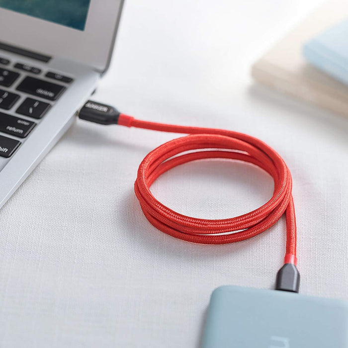 Anker Powerline+ USB-A -> USB-C kabel 90cm Rood