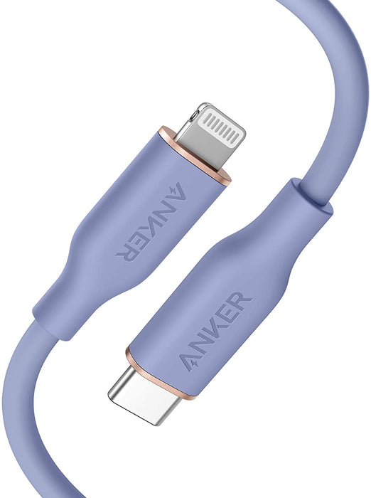 Anker USB-C naar Lightning kabel 1.8m - Lavendel