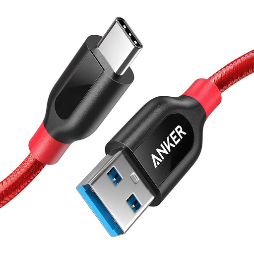 Anker Powerline+ USB-A -> USB-C kabel 90cm Rood