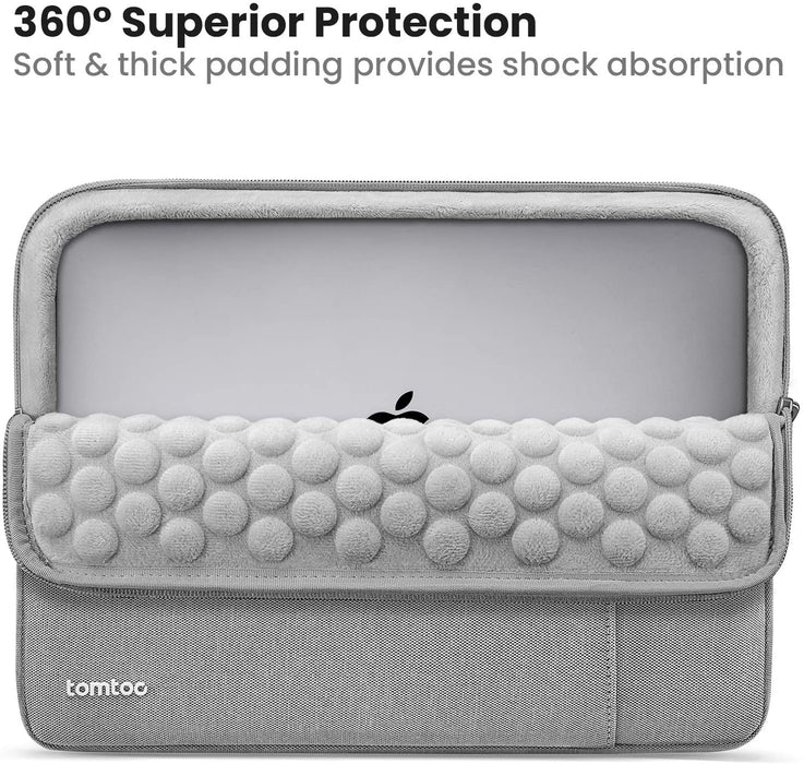 Tomtoc MacBook Pro 14" Sleeve - Lichtgrijs