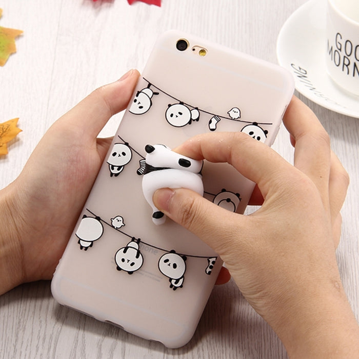 3D Panda Cartoon iPhone Case