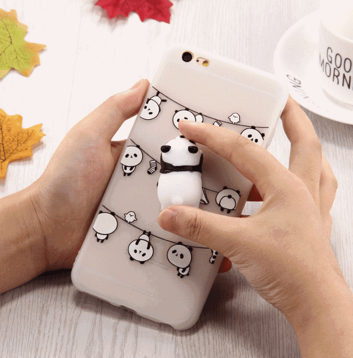 3D Panda Cartoon iPhone Case