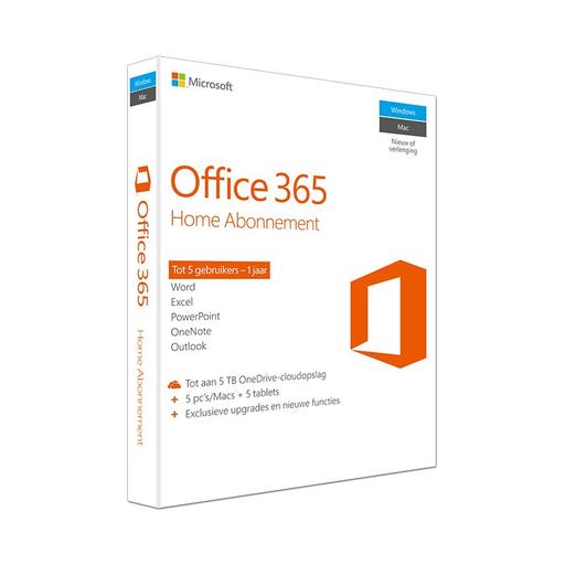 MS Office 365 Thuis, 1 jaar abonnement NL